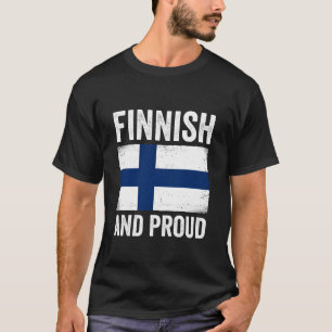 Camiseta Finlandés y Orgulloso Finlandia