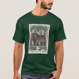 Camiseta finlandesa de Forest Green del sello del