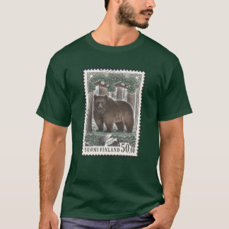 Camiseta finlandesa de Forest Green del sello del