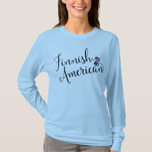 Camiseta finlandesa de los corazones de Entwinted