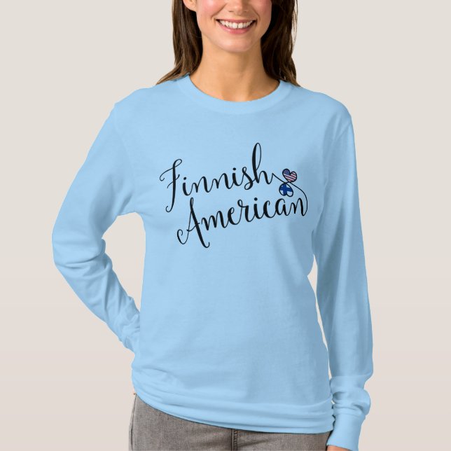 Camiseta finlandesa de los corazones de Entwinted (Anverso)