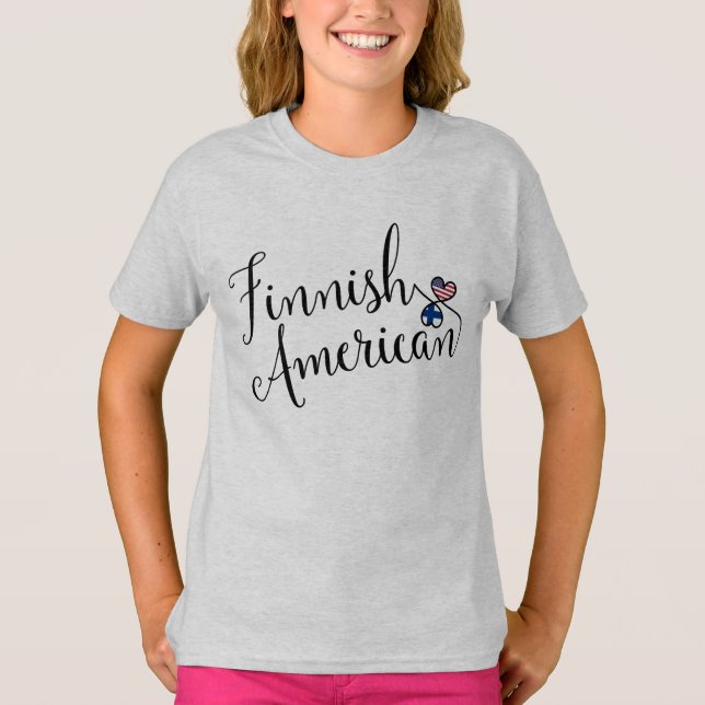 Camiseta finlandesa de los corazones de Entwinted (Anverso)