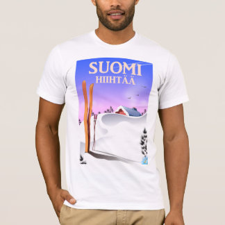 Camiseta Finlandia Esquía (Finlandia para esquiar)