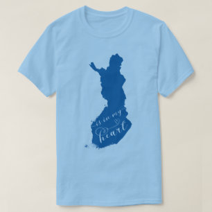 Camiseta Finlandia Está En Mi Corazón