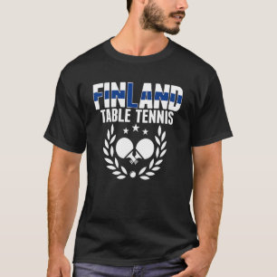 Camiseta Finlandia Mesa de ping pong Finlandés Ping Pong Te