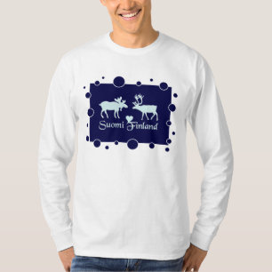 Camiseta Finlandia Moose & Reindeer