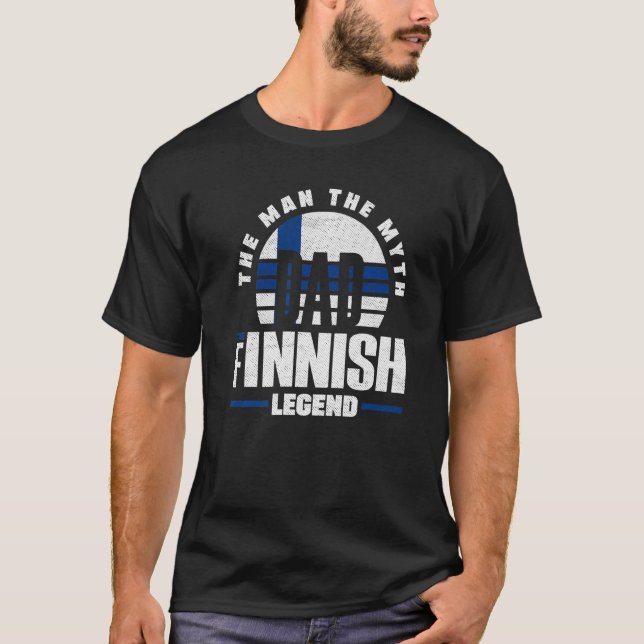 Camiseta Finlandia Padre de bandera de Finlandia (Anverso)