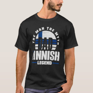 Camiseta Finlandia Padre de bandera de Finlandia