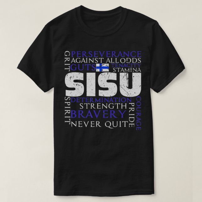 Camiseta Finlandia Sisu Finlandia Escandinavia Patrimonio N (Diseño del anverso)