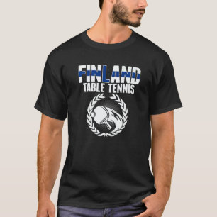 Camiseta Finlandia Tenis de Mesa Equipo de Ping Pong Finla