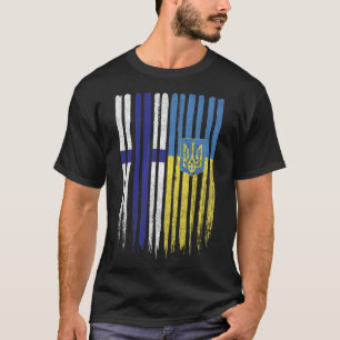 Camiseta Finlandia Ucrania Bandera finlandesa ucraniana
