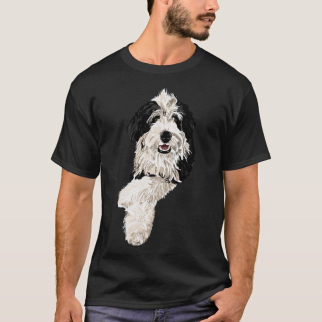Camiseta Finley el Bernadoodle (Anverso)