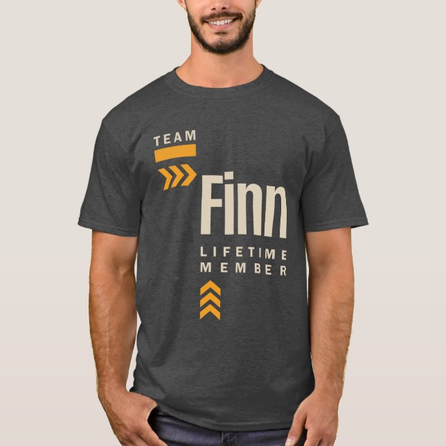 Camiseta Finn Nombre personalizado Regalo de cumpleaños (Anverso)