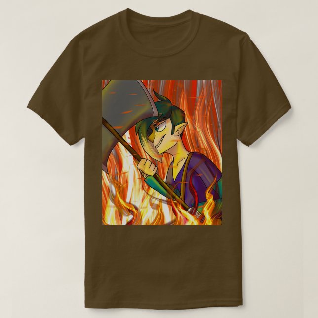 Camiseta Finnigan flamante 2 (Diseño del anverso)