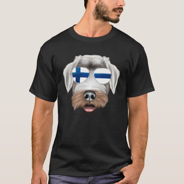 Camiseta Finnish Flag Sealyham Terrier Dog Finland Pocket (Anverso)