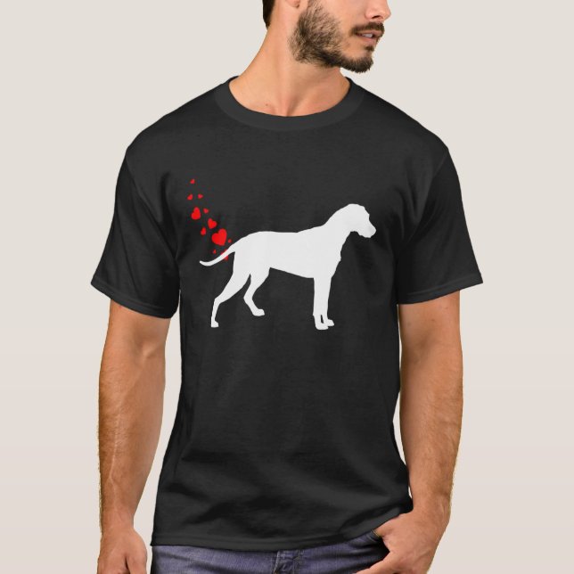 Camiseta Finnish Hound Valentines Day Owner Heart Dog Farts (Anverso)