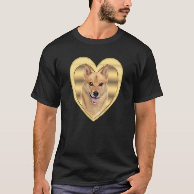 Camiseta Finnish Spitz Dog  Dog Heart   Finnish Spitz (Anverso)