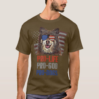 Camiseta Finnish Spitz Pro Life Pro God Pro Dogs T-Shirt