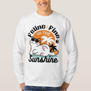 Camiseta Fino felino a la luz del sol - Gato tropical relaj