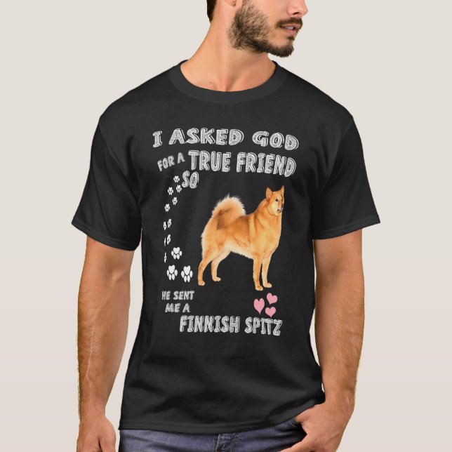 Camiseta Finsk Spets Mom Hung Dog Dad Costume Cute Finni (Anverso)