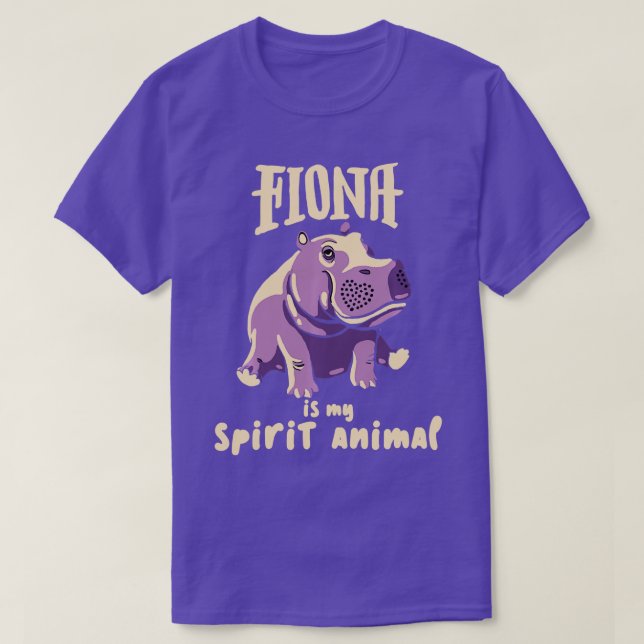 Camiseta Fiona el equipo de animales de Hippo Spirit (Diseño del anverso)