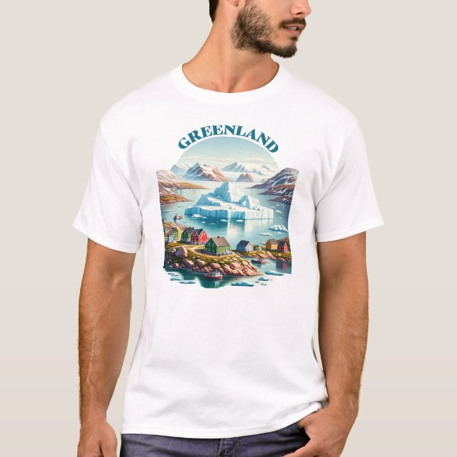 Camiseta Fiordo de Groenlandia (Anverso)