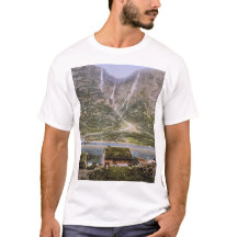 Fiordo en Noruega alrededor de 1900