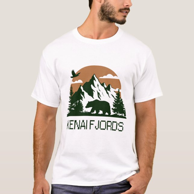 Camiseta Fiordos de Kenai - Alaska (Anverso)