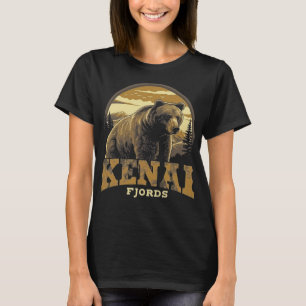 Camiseta Fiordos de Kenia - Hombres de la Vintage del Parqu