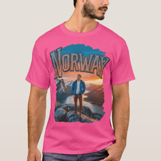 Camiseta Fiordos de Noruega - Montañas Noruega activas