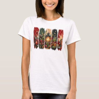CAMISETA FIOS DE PINCEL NAVIDEÑOS COLORIDOS PRECIOSOS
