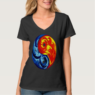 Camiseta Fire and Ice Yin Yang