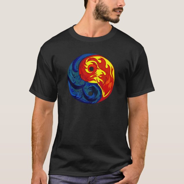 Camiseta Fire and Ice Yin-Yang (Anverso)