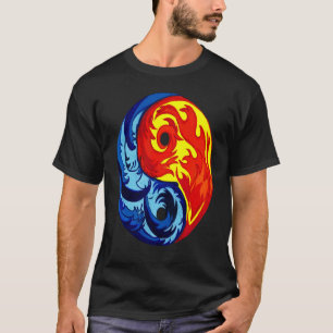Camiseta Fire and Ice Yin Yang
