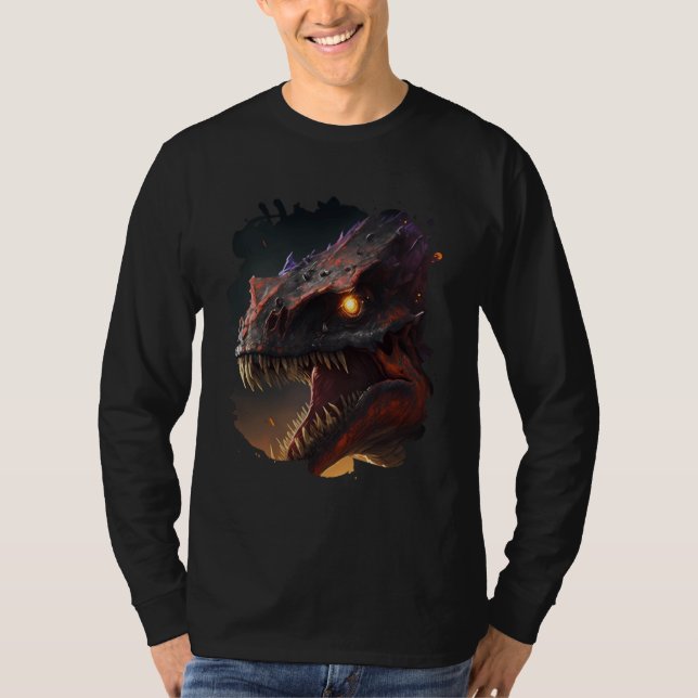 Camiseta Fire breathing giant the fearsome dinosaur (Anverso)