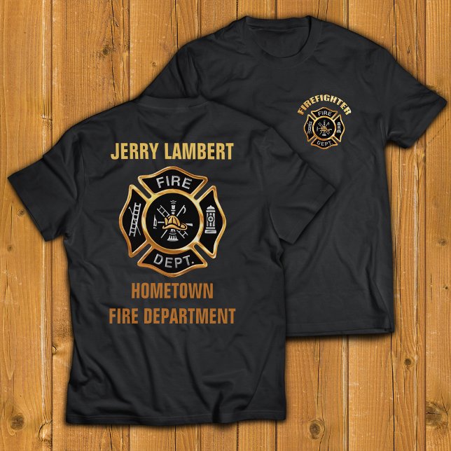 Camiseta Fire Department Gold Badge Custom (Subido por el creador)
