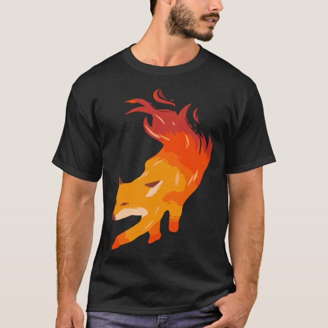 Camiseta Fire fox artist and fox fan (Anverso)