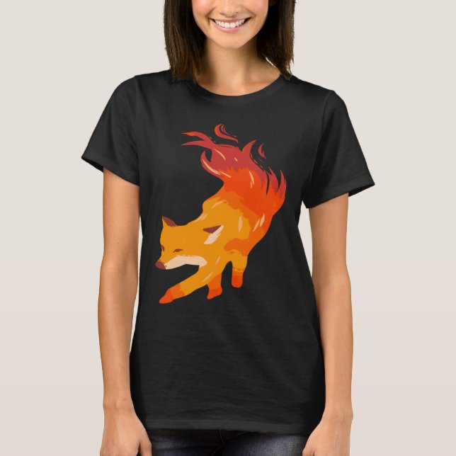 Camiseta Fire fox artist and fox fan (Anverso)