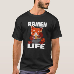 Camiseta Fire Fox Red Panda Children Motive Ramen Miso Nood