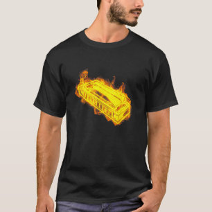 Camiseta Fire Harmonica flama músico jugador de Harmonica