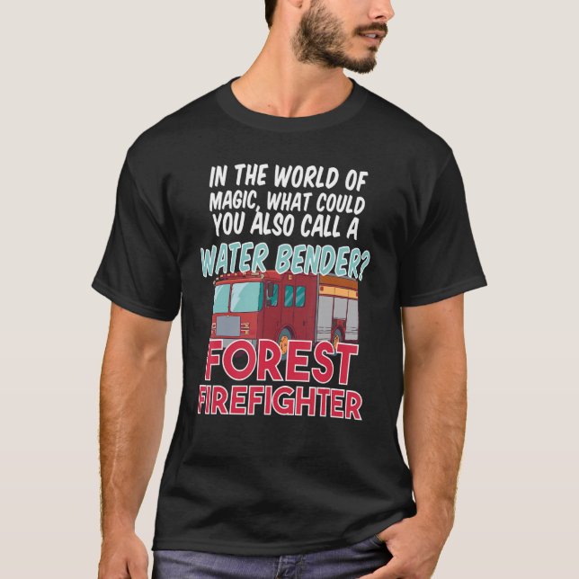 Camiseta Fire House Department Work Fire Truck Forest Firef (Anverso)