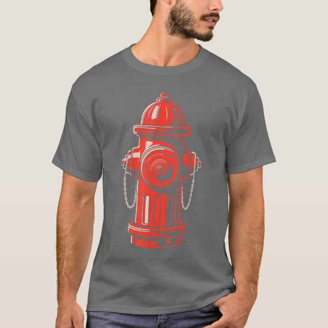 Camiseta Fire Hydrant Shirt Kids Adult Men Women Fire Hydra (Anverso)