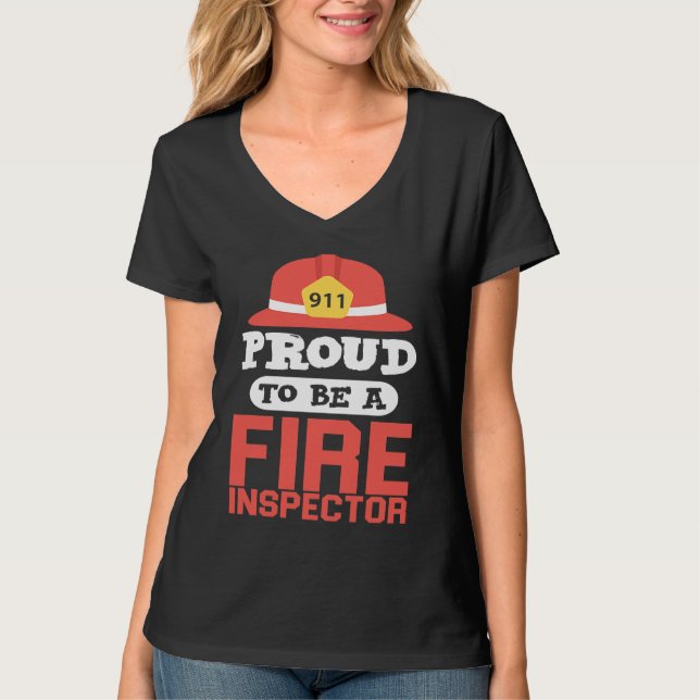 Camiseta Fire Inspector   For Firefighter (Anverso)