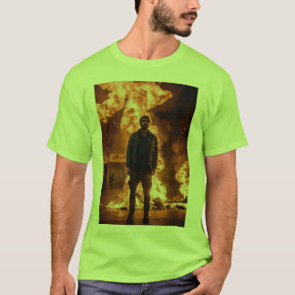 Camiseta "Fire Man Tee: ¡Enciende tu estilo!"