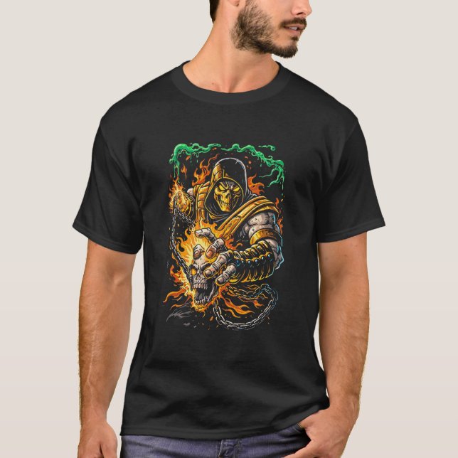 Camiseta Fire Ninja (Scorpion Style) (Anverso)