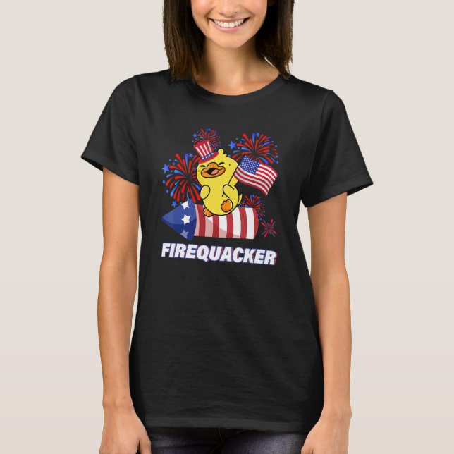Camiseta Fire Quacker 4 De Julio De 2022 Fiesta (Anverso)