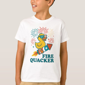Camiseta Fire Quacker Toddler Tee - Niños divertidos y jugu