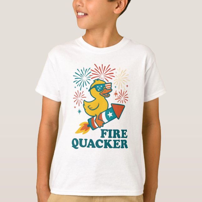 Camiseta Fire Quacker Toddler Tee - Niños divertidos y jugu (Anverso)