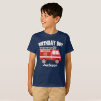 Fire Truck Birthday Party Boy Custom Kids