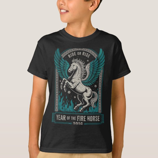 Camiseta Fire Year Of The Horse – Chinese Zodiac New Year 2 (Anverso)